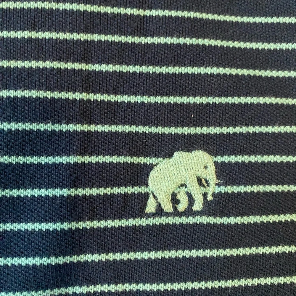 Banana Republic Blue Striped Polo Shirt